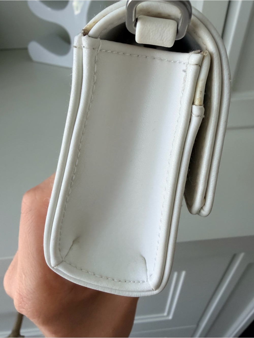 MATT & NAT White Drew Medium Vegan Leather Crossbody Bag Purse Clutch - Picture 12 of 16